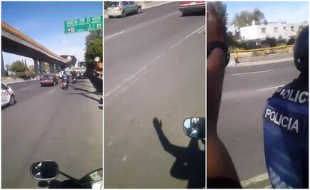 Motociclistas "zapean" a motopatrulleros y huyen a toda velocidad