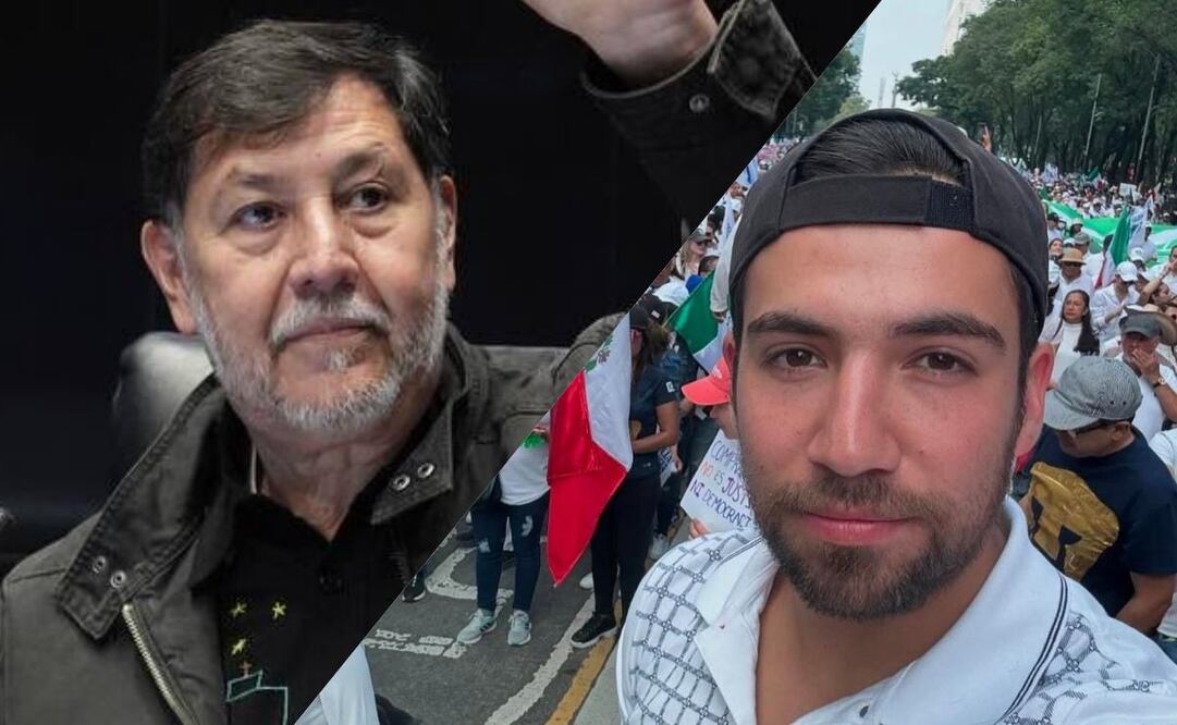 Gerardo Fernández Noroña, presidente del Senado y Luis Felipe Calderón Zavala, hijo del expresidente. Foto: Archivo/ EL UNIVERSAL