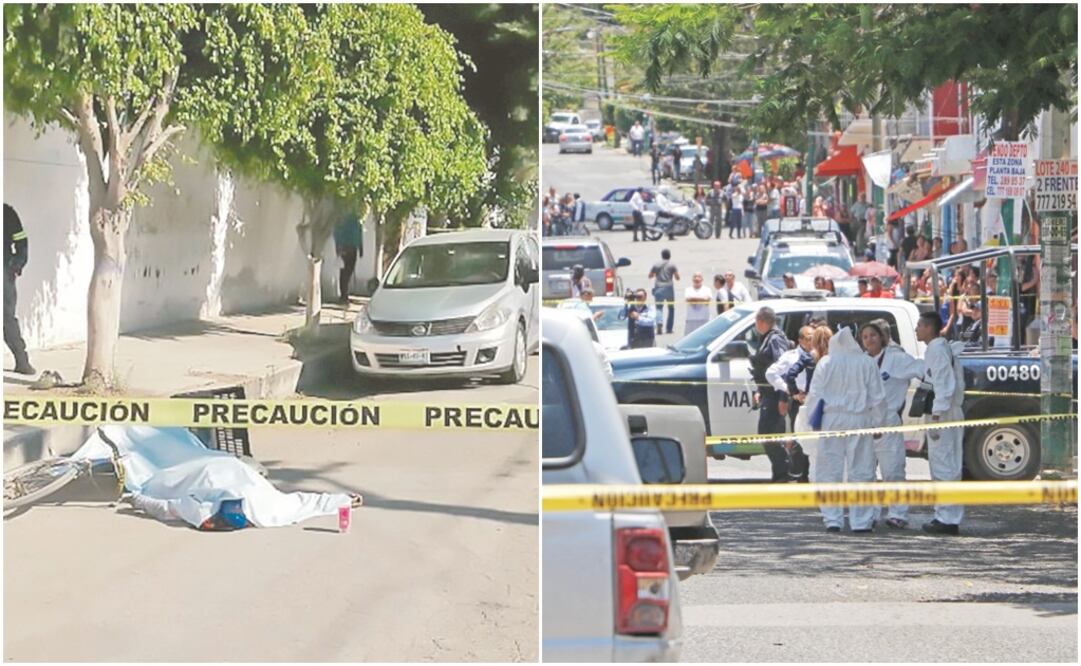 En lo que va de febrero de este año, en el estado han sido asesinadas 89 personas, 78 hombres y 11 mujeres. El pasado 16 de enero, personas armadas a bordo de un taxi asesinaron a un hombre y a una mujer embarazada en el municipio de Temixco. Tony Rivera.