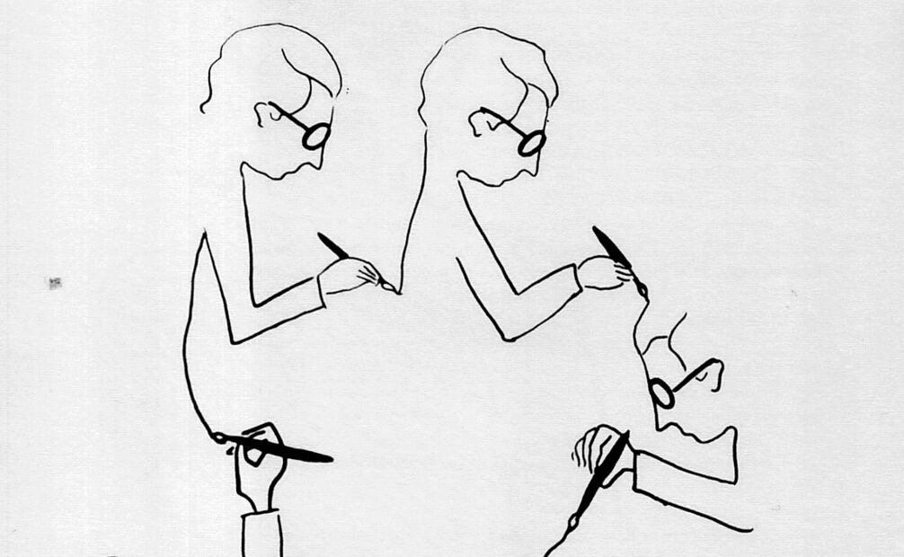 Dibujo de Ulalume González de León, ca. 1972. Fotos: de Paulina Lavista