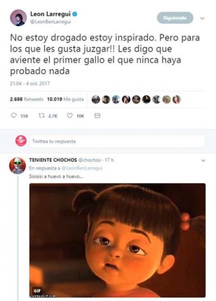 León Larregui desata burlas y memes en Twitter