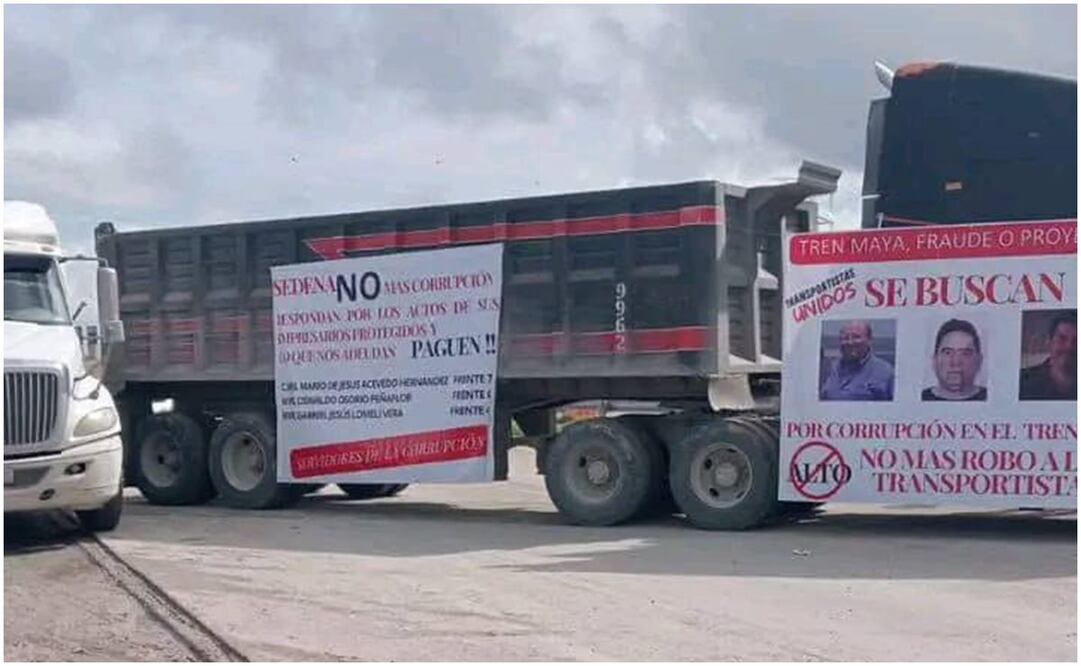 La Organización de Transportistas Unidos convocó el viernes pasado a un paro en puntos clave y vialidades principales con rumbo a la Ciudad de México. Foto: Tomada de Facebook