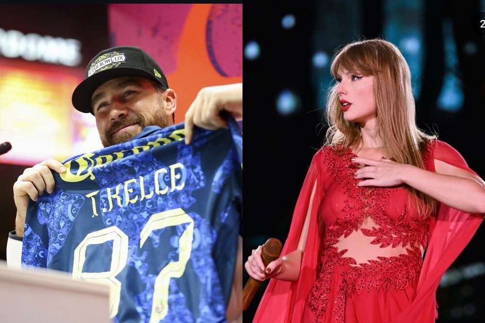 Travis Kelce le llevará la playera del América a Taylor Swift; la mexicana Diana Flores le llevó esos regalos