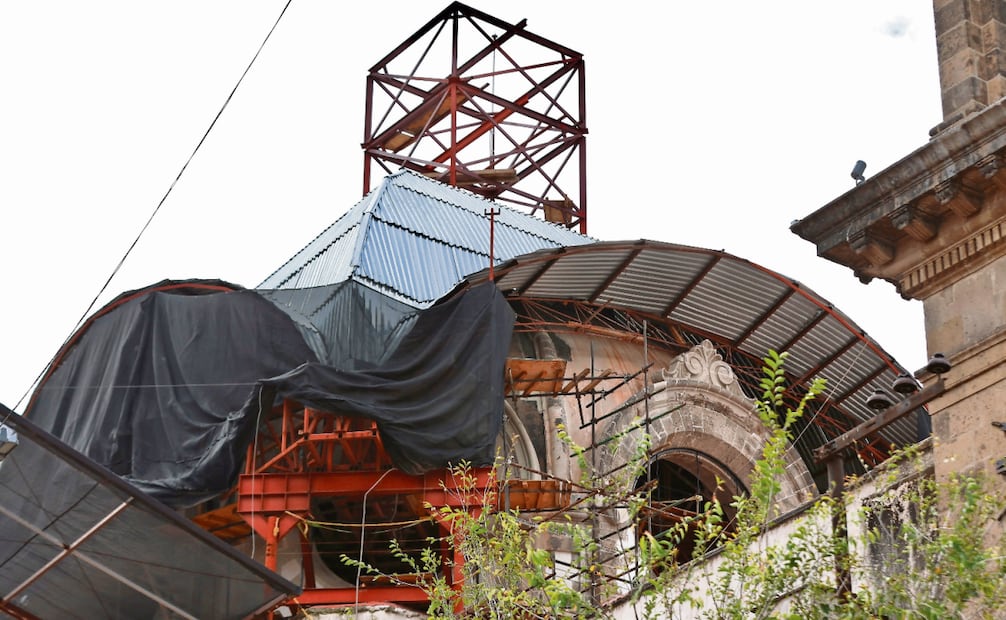 El templo que se encuentra en la colonia Guerrero sigue cerrado y en obra por la complejidad del proceso de restauración. Foto: Berenice Fregoso / EL UNIVERSAL