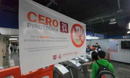 Activan operativo "Cero Pirotecnia" en el Metro; habrán puntos de revisión en 5 líneas