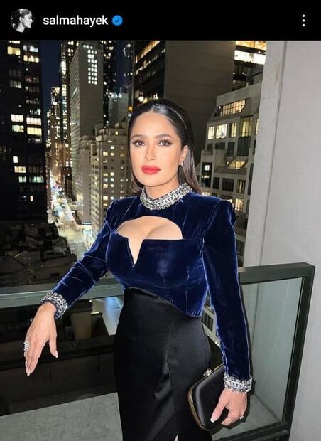 El impactante vestido que Salma Hayek lució en la premiere de House of Gucci 