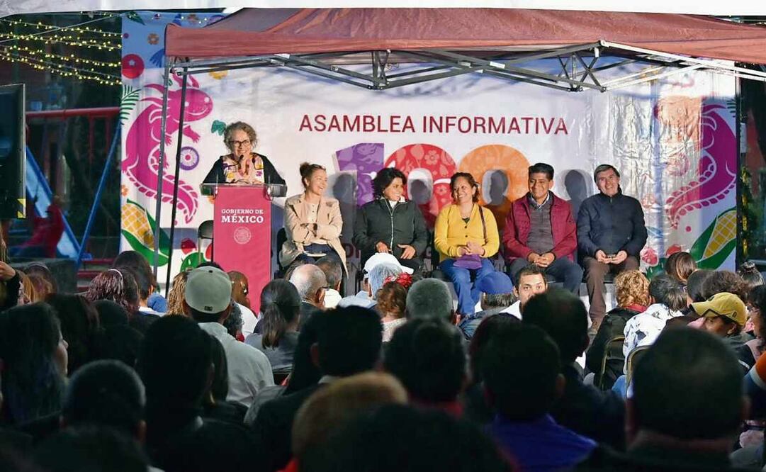 Los secretarios asisten a asambleas ciudadanas, en las que participan 500 vecinos 3 de febrero. Foto: Especial