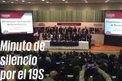 Sheinbaum guarda minuto de silencio por el 19S