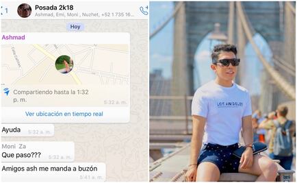 “Ayuda”, alertó Ashmad por mensaje; lo buscan amigos en redes