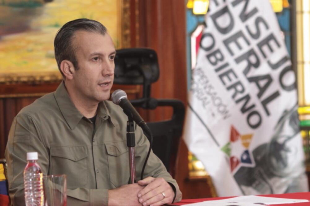 Tareck El Aissami en un acto de gobierno, en Caracas. Foto: EFE