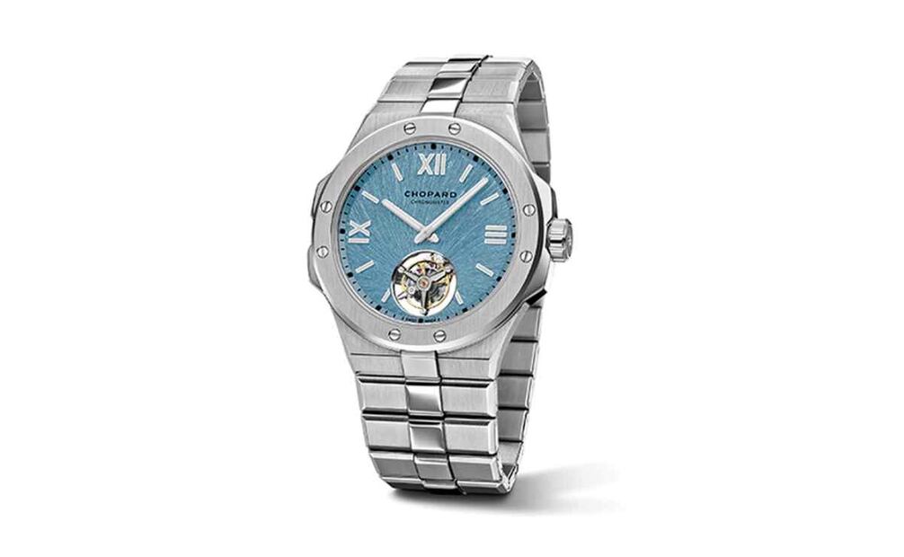 Chopard Alpine Eagle Flying Tourbillon en Lucent Steel / Cortesía Chopard