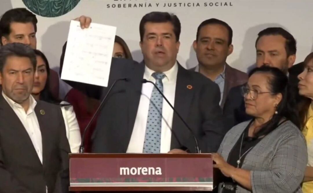 Pedro Haces, diputado federal de Morena, en la Cámara de Diputados. Foto: Captura de Pantalla