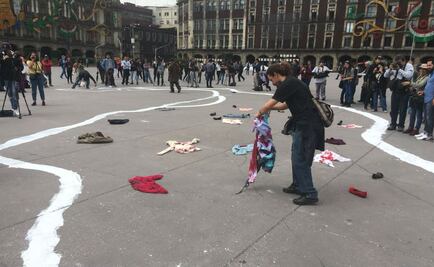 Colectivos elaboran un mapa gigante con motivo al Movimiento Estudiantil del 68