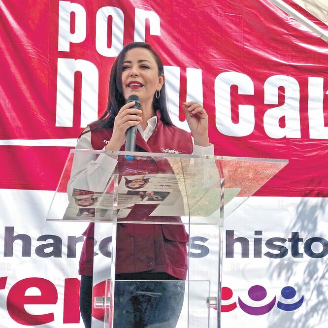 La morenista Patricia Durán Reveles cumplió 100 días de gobierno al frente del municipio de Naucalpan. REBECA JIMÉNEZ. EL UNIVERSAL