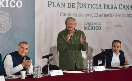 AMLO aplaude creación de fondo de 600 mdp para mineros jubilados en Cananea