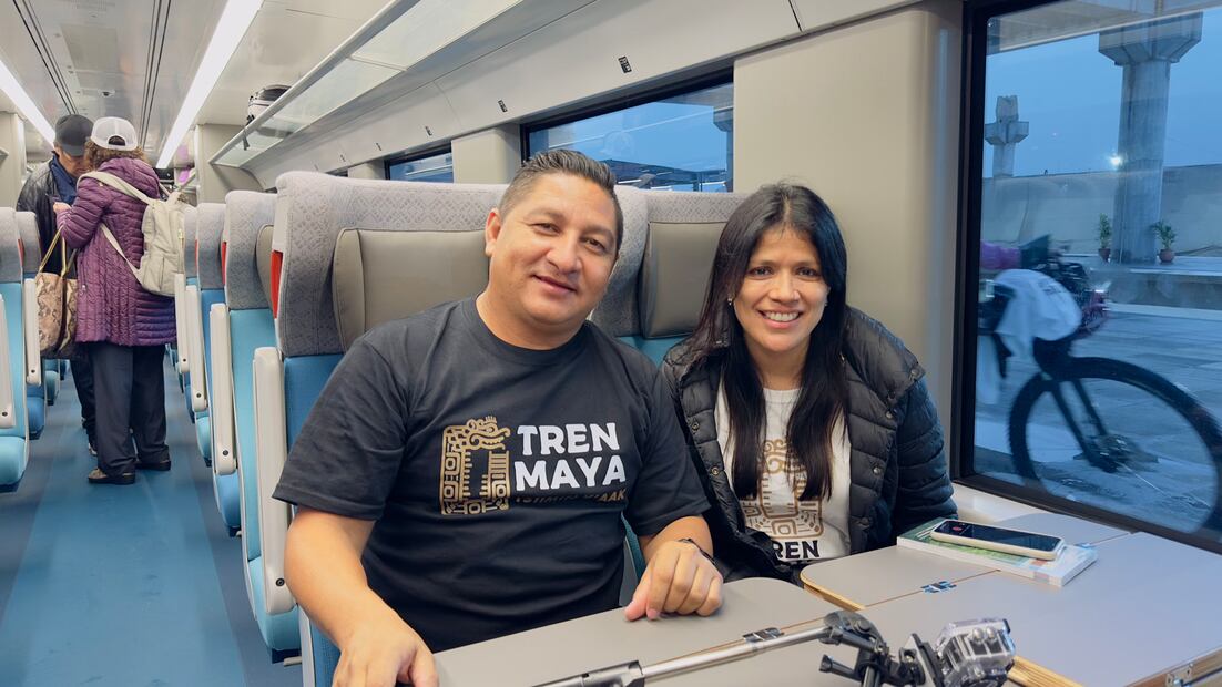 Arranca primer viaje con turistas en el Tren Maya. Foto: @TrenMayaMx
