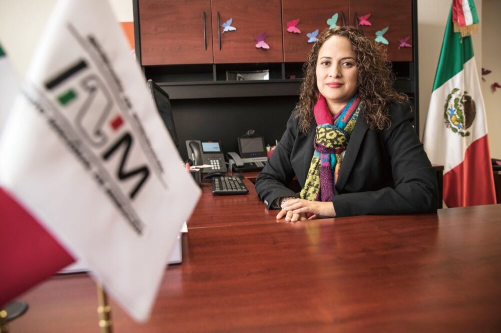 Gabriela García Acoltzi, Directora de Protección al Migrante del INM (CHRISTOPHER ROGEL BLANQUET. EL UNIVERSAL)