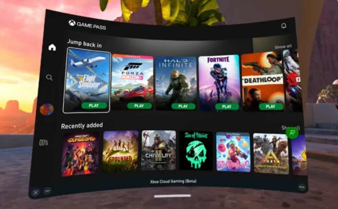 Xbox Cloud Gaming llegará a Meta Quest 2