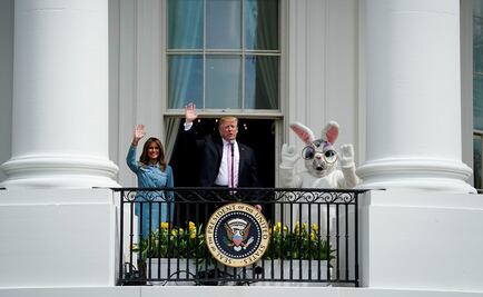 Melania y Donald Trump buscan huevos de Pascua en la Casa Blanca
