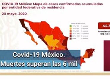 México supera las 6 mil muertes por Covid; suman 56,594 casos positivos