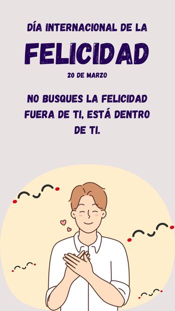Imágenes de felicidad para WhatsApp. Imagen: Canva