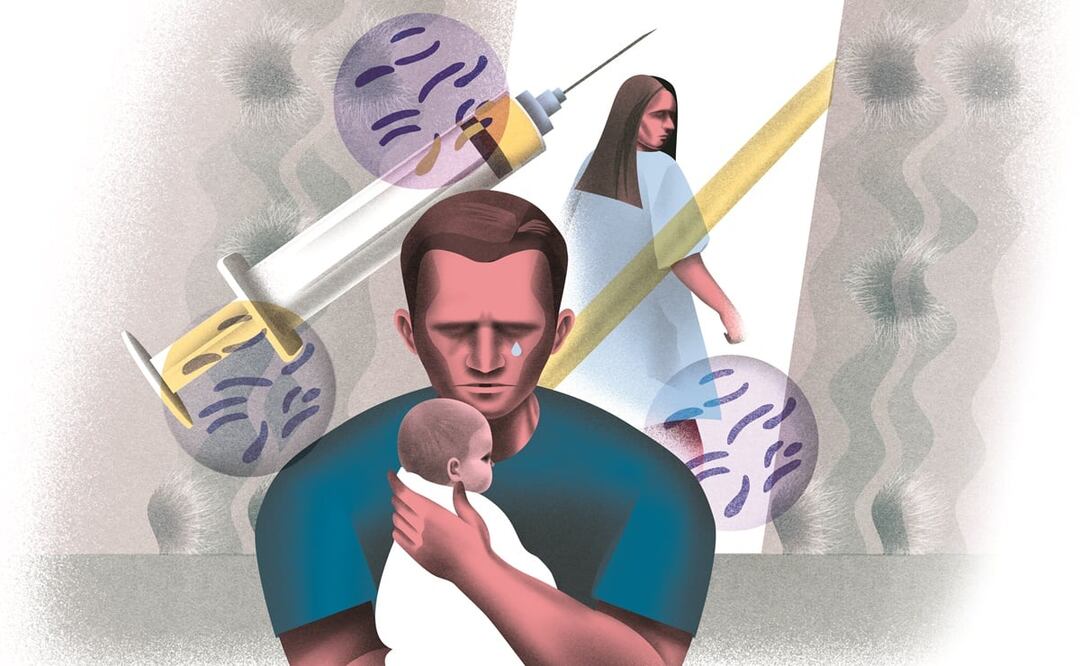 Armida Monárrez tuvo a su hija el 27 de agosto, en Durango. A causa de la meningitis falleció el 1 de noviembre. Ilustración Ani Cortés