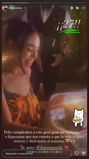 Alex Hoyer, novio de Danna Paola, le envía amorosa felicitación por su cumpleaños