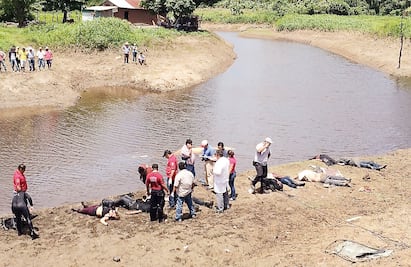 Tras caer camioneta al río, mueren 9 migrantes