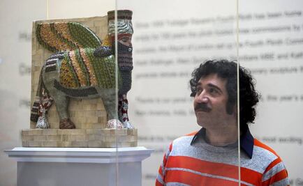 Escultura recrea deidad destruida por el Estado Islámico