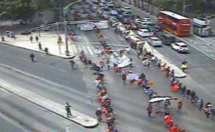 Por marcha en Reforma, Línea 7 del Metrobús aplica circuitos de contingencias