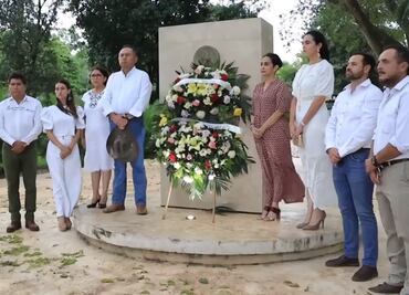 Realizan homenaje póstumo a la reina Isabel II, en jardín botánico que lleva su nombre en Yucatán