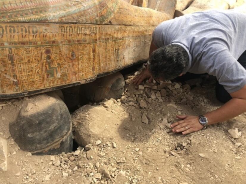 Egipto descubre 20 ataúdes de más de 2 mil años de antigüedad