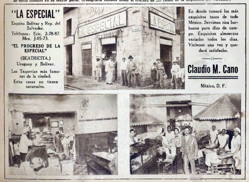 Aunque no podemos probar la barbacoa que servían en La Especial, sí es posible visitar restaurantes y salones del Centro Histórico, donde el ambiente aún transporta comensales al pasado. Hemeroteca EL UNIVERSAL.