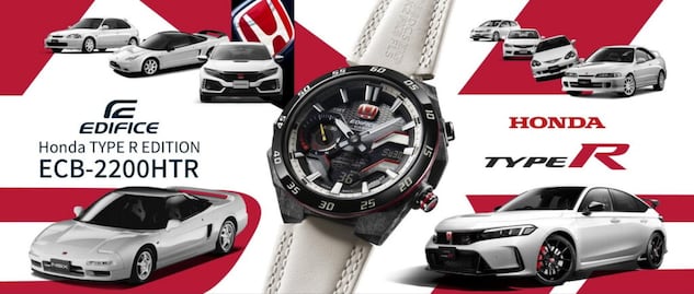 Honda y Casio juntos por un reloj inspirado en el Type R