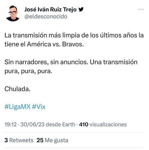 Tweets narración América
