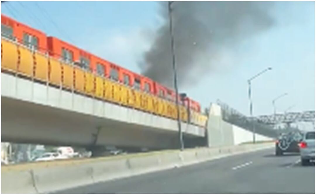 Incendio Metro CDMX. Foto: Especial