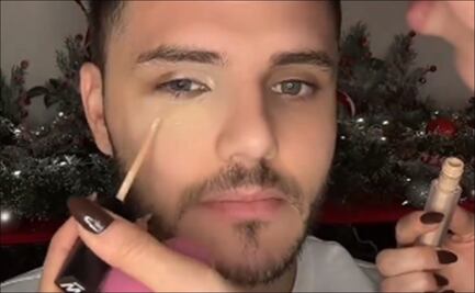 Mauro Icardi mostró cómo Wanda Nara tapó su golpe en el ojo con maquillaje