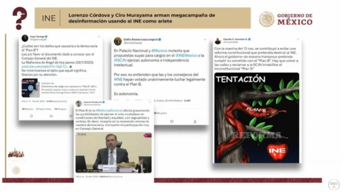 García Vilchis acusa a Córdova y Murayama de usar al INE como “ariete” contra plan B de AMLO