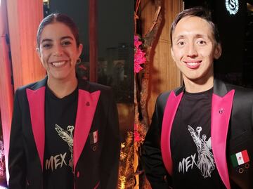 Alejandra Orozco y Emiliano Hernández lucen el uniforme de gala para la inauguración de París 2024
