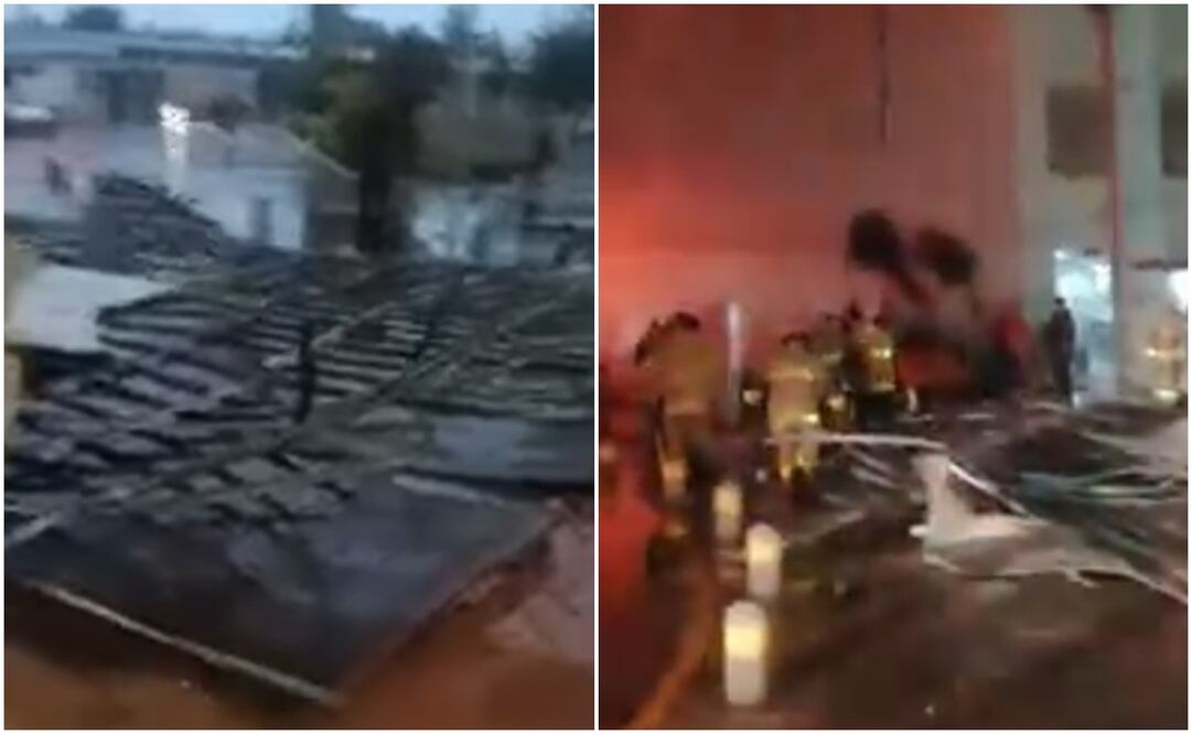  Protección Civil y cuerpo de Bomberos retiraron el escombro para restaurar a la brevedad. Foto: Tomada de video