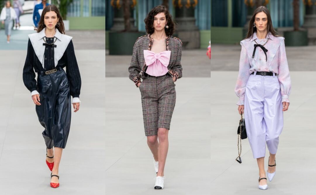 La firma se inspiró en los viajes y los trenes. Foto: Vogue Runway