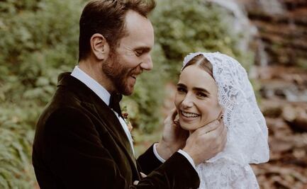 "Nunca había sido tan feliz": Lily Collins comparte las fotos de su boda