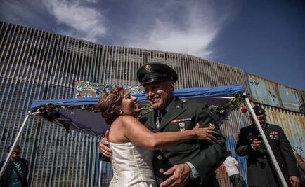 Veterano de guerra deportado se casa en el muro fronterizo