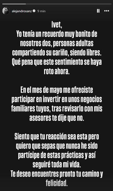 Mensaje de Alejandro Sanz ante escándalo y señalamientos de fan española.