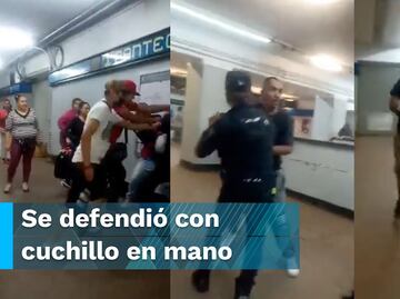 Captan riña en la estación Panteones de la Línea 2 del Metro CDMX