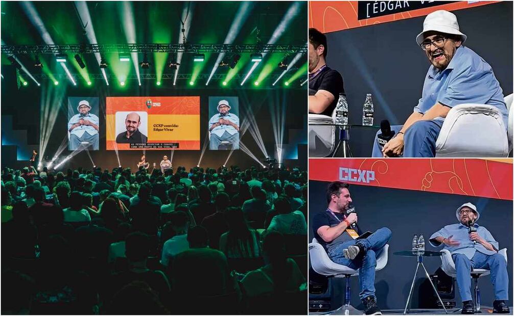 Ante cientos de fans, el actor contó anécdotas de la grabación de El Chavo del 8, y reflexionó sobre la trascendencia del humor. Fotos: CCPX