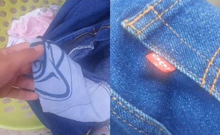 ¿Marca IMSS? Mujer compra pantalón “Levi’s” a buen precio, lo lava y se encuentra con sorpresa