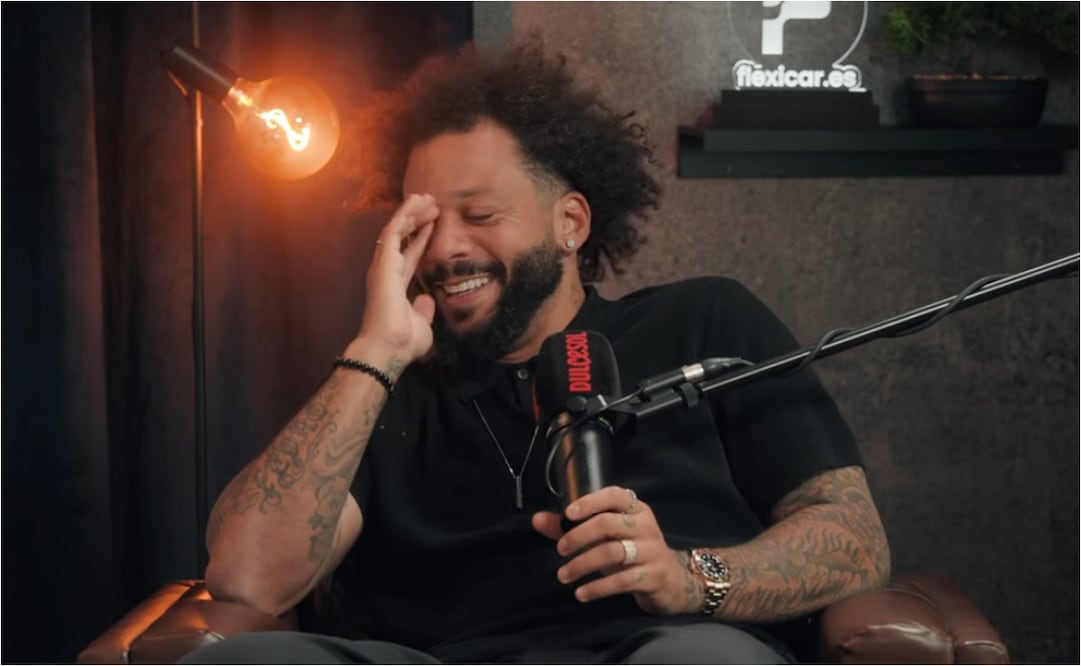 Marcelo durante la entrevista con Iker Casillas. FOTO: Captura de video