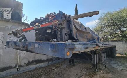 Desmantelan predio en Tepetitlán, Hidalgo; era utilizado para guardar vehículos de carga robados en carreteras federales