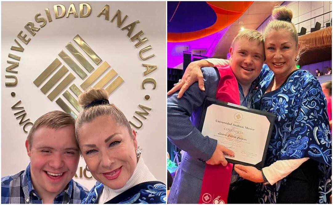 Leticia Calderón, orgullosa del logro de su hijo Luciano. Fotos: Instagram 
letycalderon79